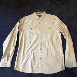 Marc Ecko Gray Casual Button Down Size Medium